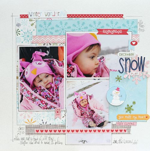 December Snow Play by Megan Klauer featuring Bella Blvd Winter Wonder