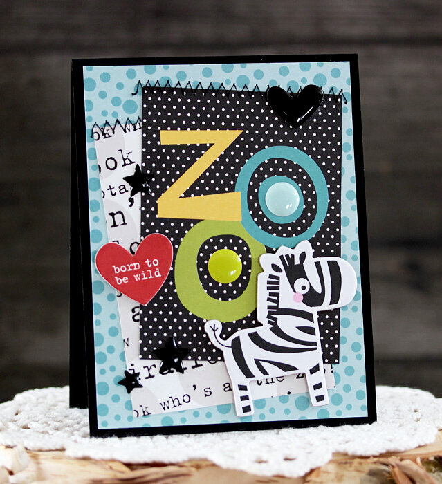 Zoo Crew Zebra Card