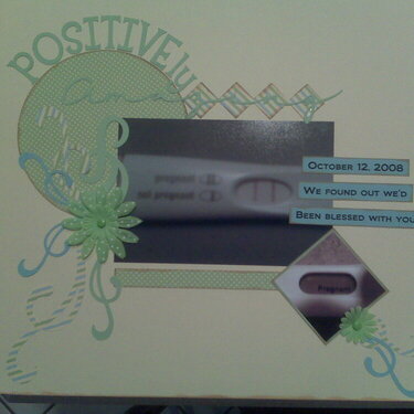 Pregnancy Scrapbook Page 1