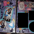 Alice in Wonderland Halloween Scrapbook Page