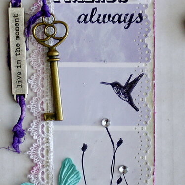 Mixed media bookmark