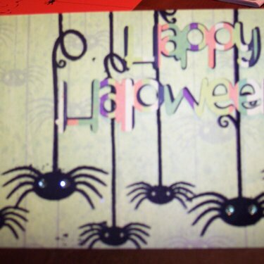 Spider Halloween Card