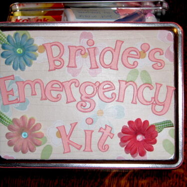 Bride&#039;s Emergency Kit
