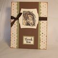 Horse Thank you card