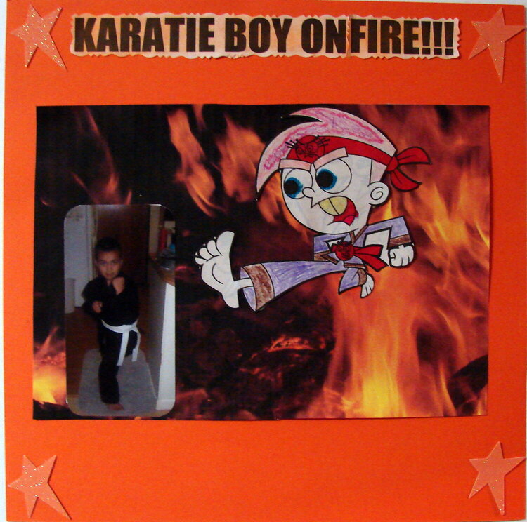 KARATIE BOY ON FIRE