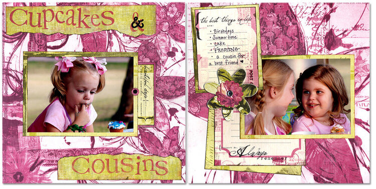 Cupcakes &amp; Cousins *2 page layout