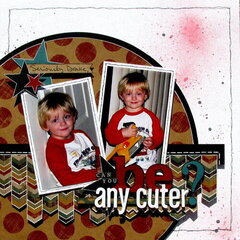 can you be any cuter? - Boys Rule Scrapbook kits