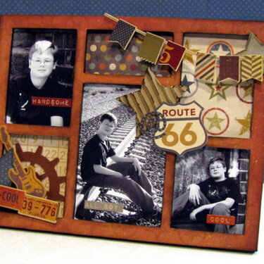 collage photo frame - Boys Rule Scrapbook Kits