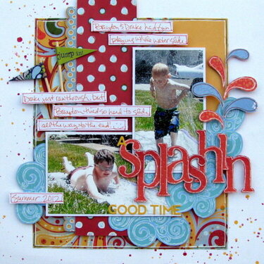 a splashin good time - Boys Rule Scrapbook kits