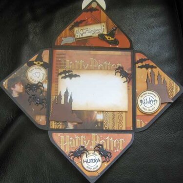 Harry Potter Envelope card - open