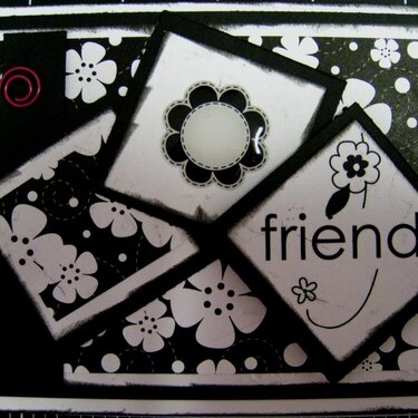 B/W Friend Card