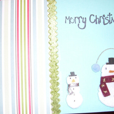 Holiday/Snowman Christmas Card - Gift Card Holder