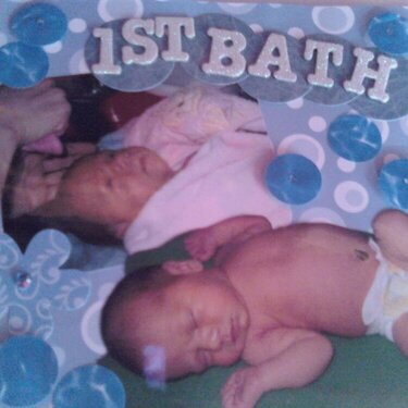 Madisons first bath