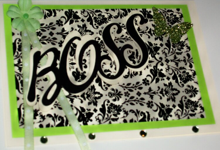 Green Boss card