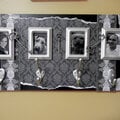 Black and White Personalized Key Holder