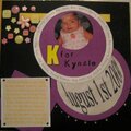 "K" is for Kynzie