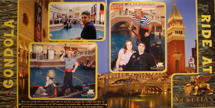 Gondola Ride at the Venetian