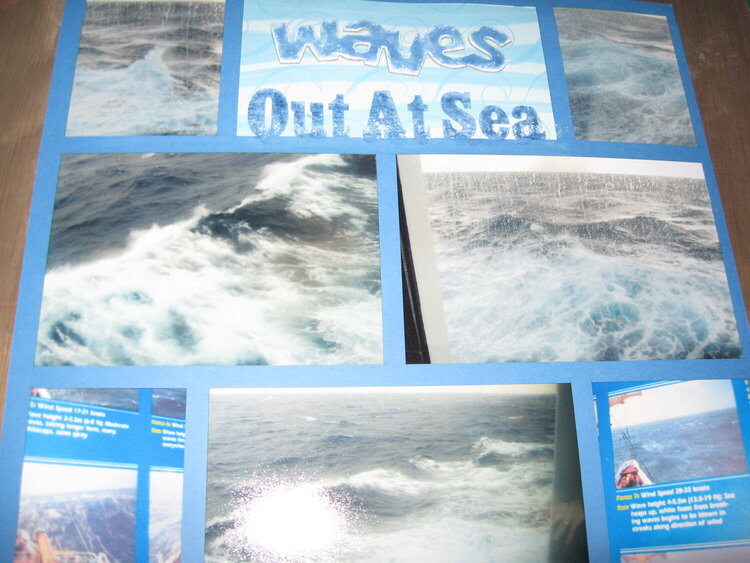 Waves out at sea