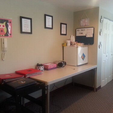 left side as u walk in door Just pics of my office space Officially opened yesterday April 1st