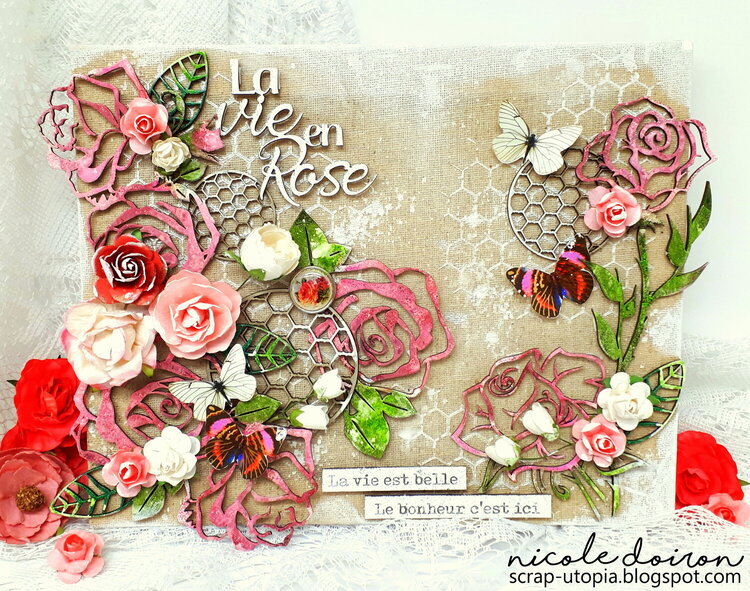 La Vie en Rose Canvas (scrap-utopia)