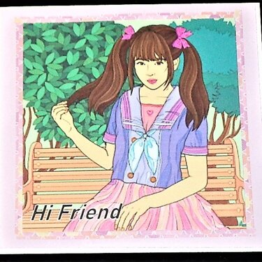 Note Card - Hi Friend