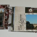 Paris acrylic album pages 6, 7