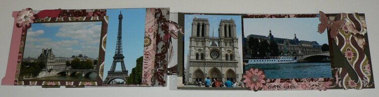 Paris acrylic album pages 8, 9