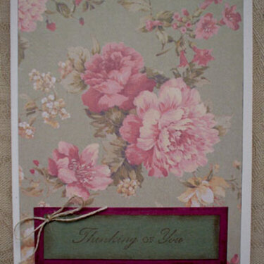 Thinking of You card for my grandmother