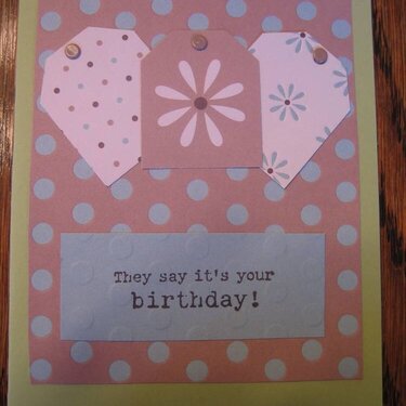 SEI paper birthday card