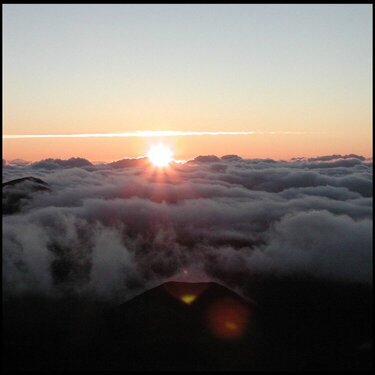 Sunrise at Haleakala Volcano, Maui