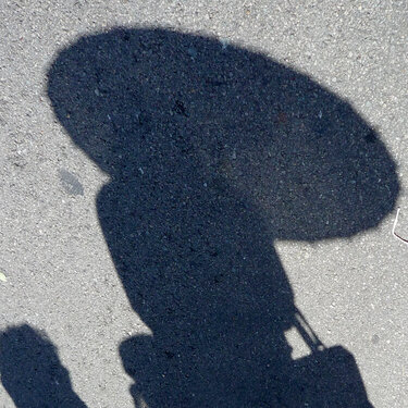 Shadow assignment - girl with umbrella