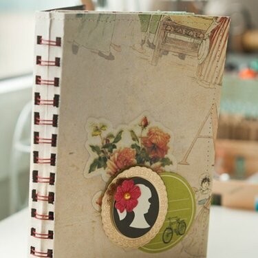  Spiral Bound Art Journal *June LBD Kit*