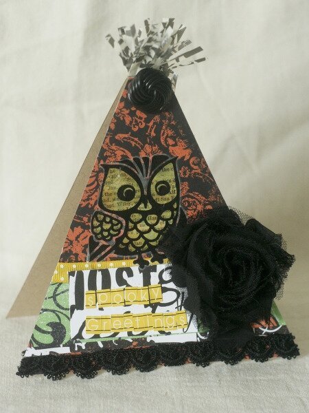 Witch Hat and Card set ~*~Little Black Dress~*~