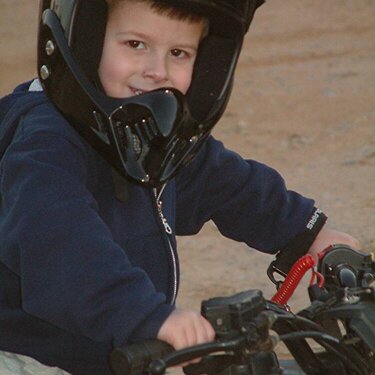Garrett on 4-wheeler