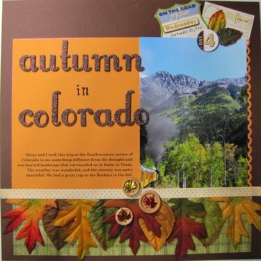 Stretch Your Sketch December:  Autumn in Colorado