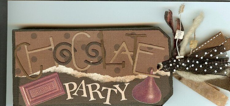 Chocolate Party Tag Book
