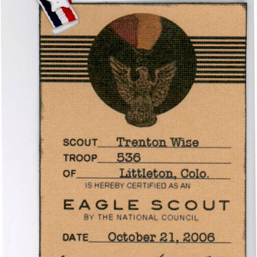 Eagle Scout tag