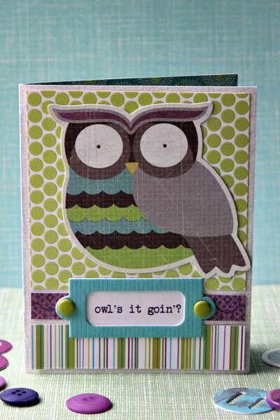 owl&#039;s it goin? card