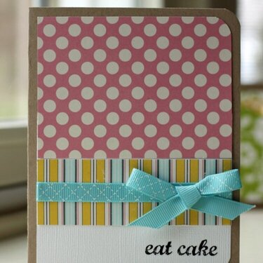 eat cake card *october afternoon*