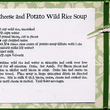 Cheese and Potato Wild Rice Soup