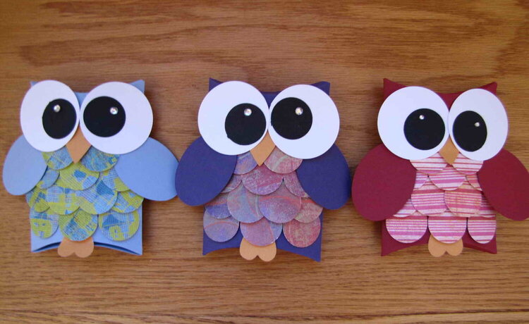 Owl Pillow Boxes