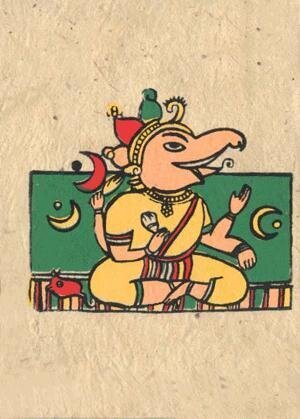 greeting card ganesh hindu god