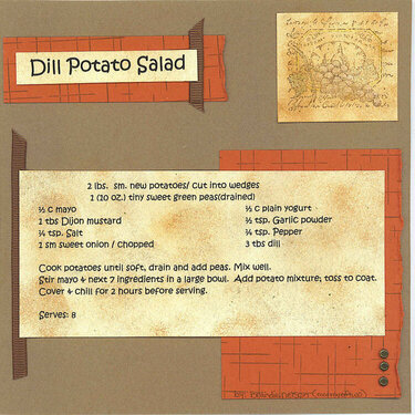 Dill Potato Salad 8x8 receipe