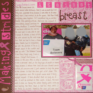 Making Strides Breast Cancer Walk 2005