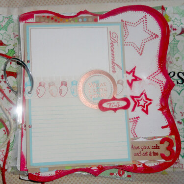 December holiday journal pages