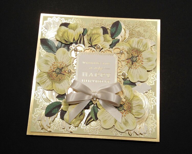 Dimensional Card Featuring Foil Stamped Card Layer by Anna Griffin