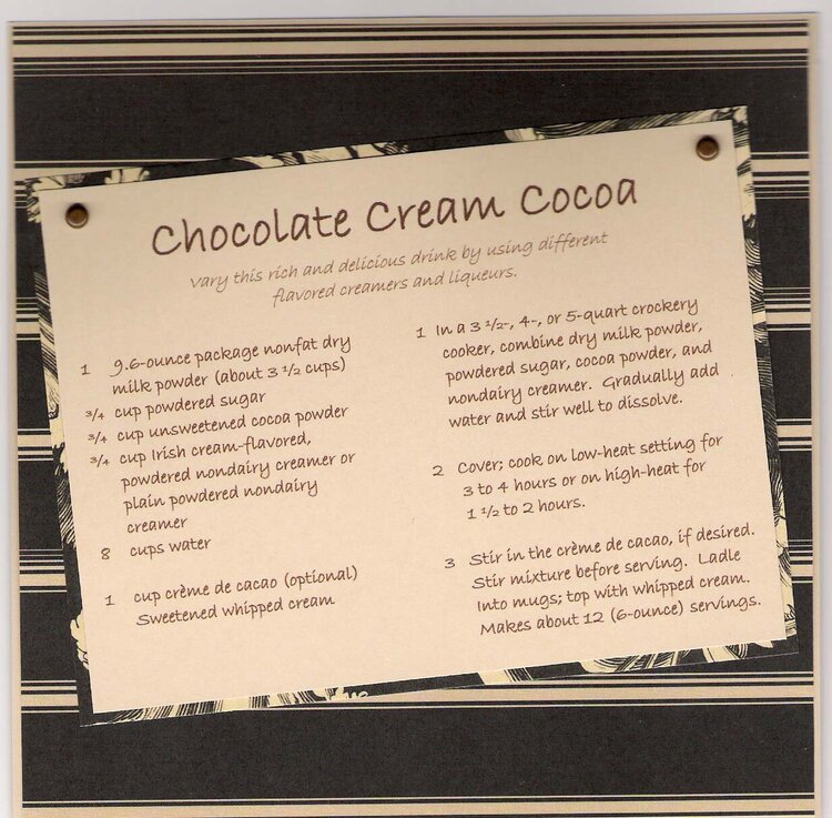 Chocolate Cream Cocoa