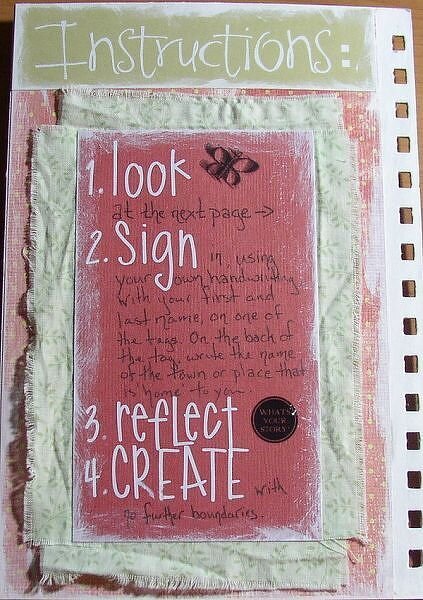 Circle Journal p. 2 - Instructions