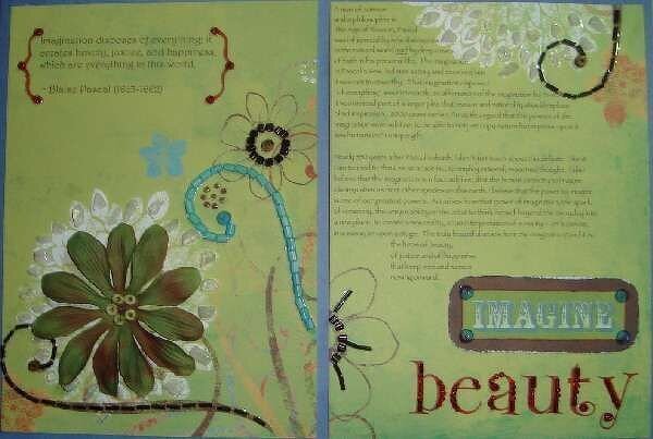 Imagine Beauty (circle journal layout)