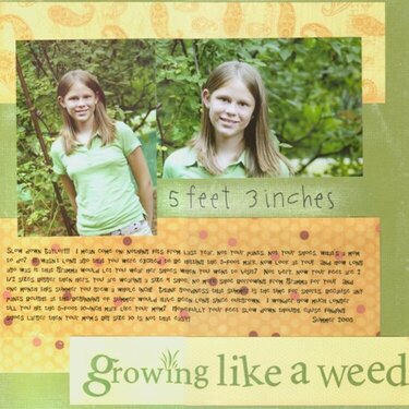 growing like a weed
